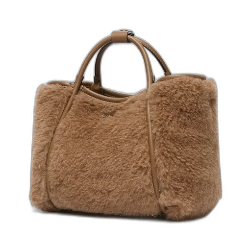 Marine Fluffy Xs Top Handle Bag