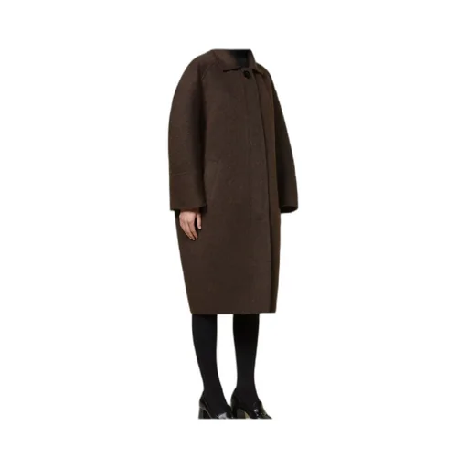 Wool And Mohair Cocoon Coat