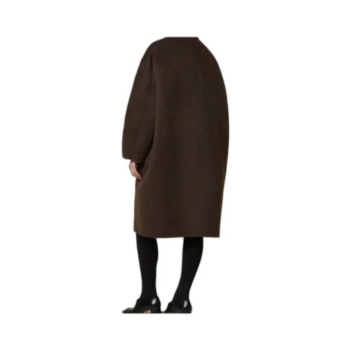 Wool And Mohair Cocoon Coat