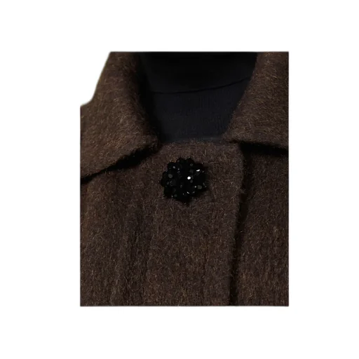 Wool And Mohair Cocoon Coat