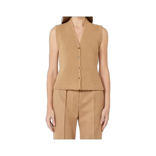 V-Neck Button-Up Gilet