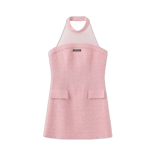 Mesh Halterneck Dress