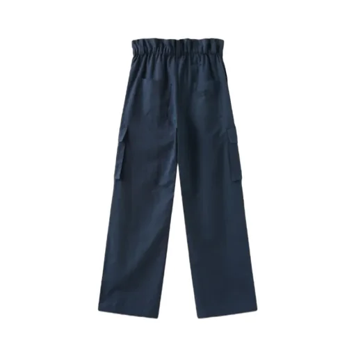 Drawstring Wide-Leg Pants