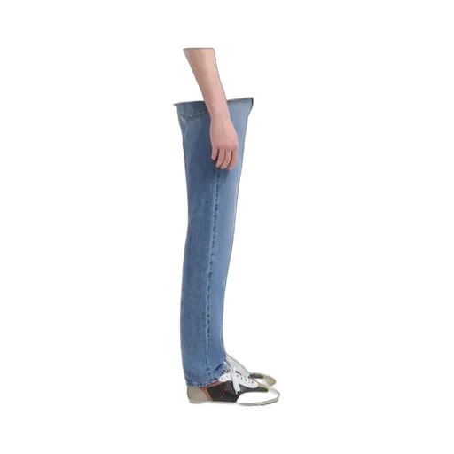 Straight Leg Denim Jeans