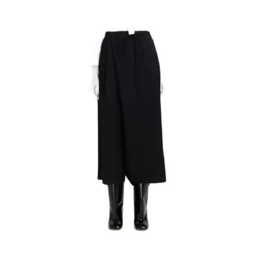 Pleated Cropped Trousers