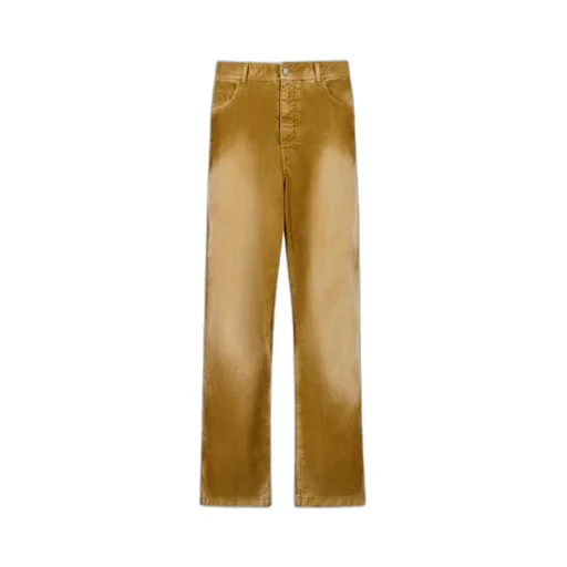 Flocked Denim Trousers