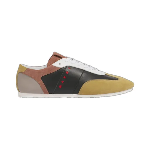 Logo Printed Colourblock Lace-Up Sneakers