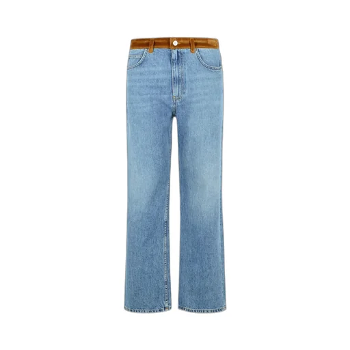 Floral Patch Straight Leg Jeans
