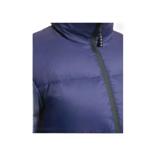 Dark Blue Ripstop Nylon Down Jacket
