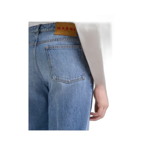 Straight Leg Denim Jeans