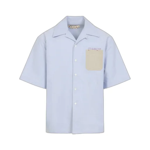 Short Sleeved Logo-Embroidered Shirt