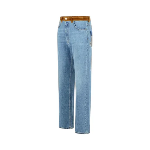 Floral Patch Straight Leg Jeans
