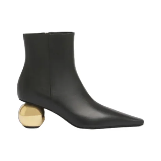 Black Leather Ankle Boot