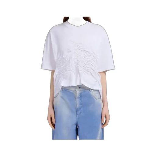 Organic Cotton T-Shirt With Shirred Detail