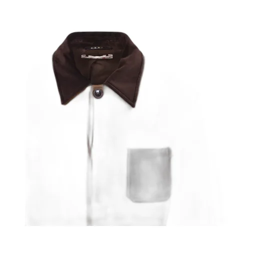 Textured-Collar Pocket Jacket