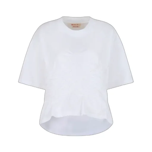 Organic Cotton T-Shirt With Shirred Detail