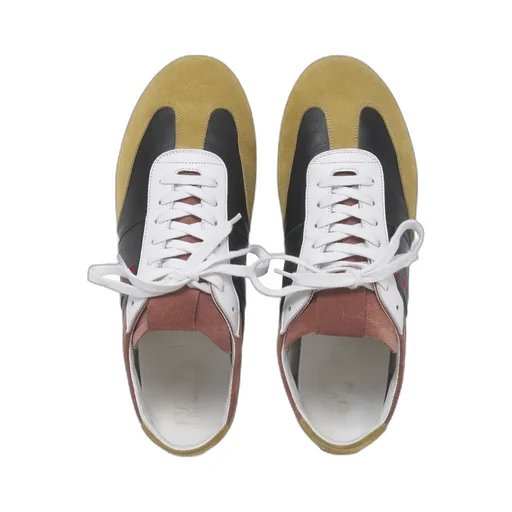 Logo Printed Colourblock Lace-Up Sneakers