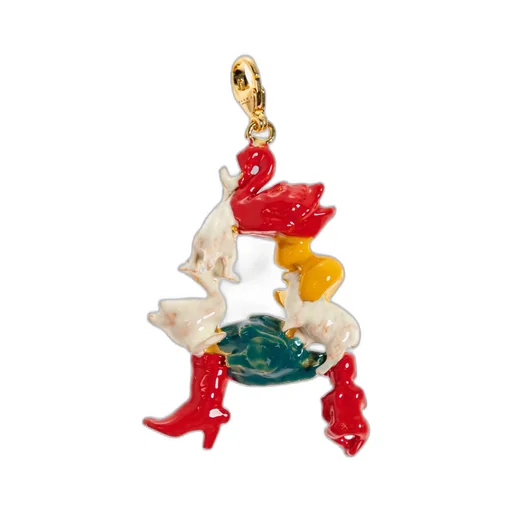 Enamel Duck Pendant