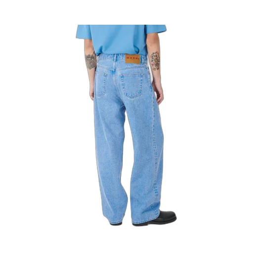 Logo Patch Pleat Jeans