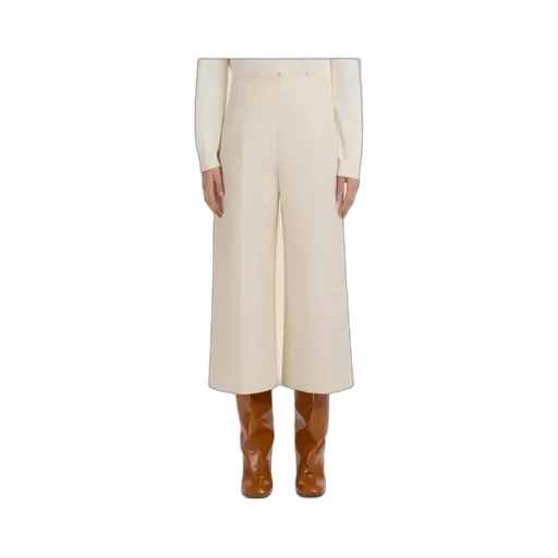 Cotton Cady Cropped Trousers