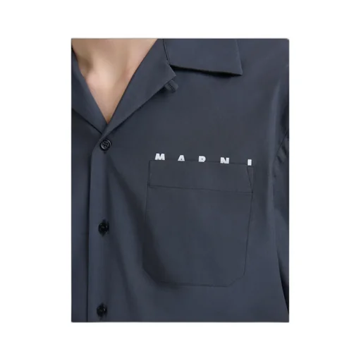 Organic Cotton Poplin Bowling Shirt