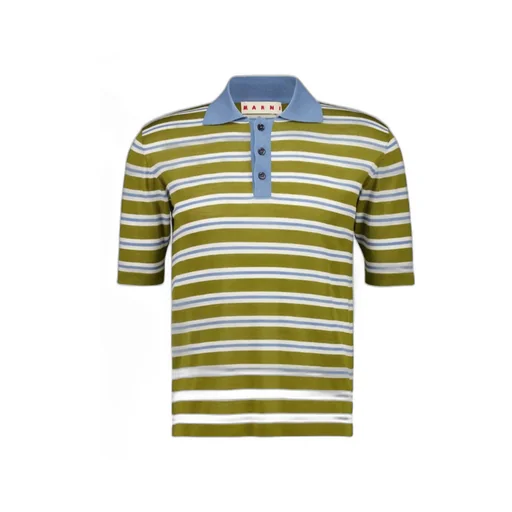 Striped Wool Polo Shirt