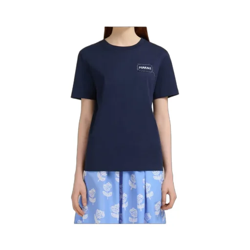 Organic Cotton T-Shirt With Marni Patch