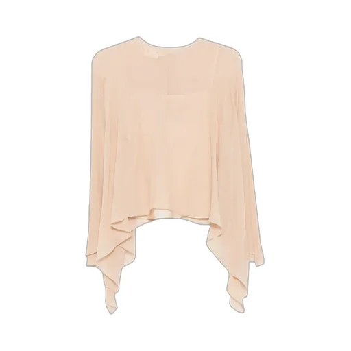 Asymmetric-Draped Blouse