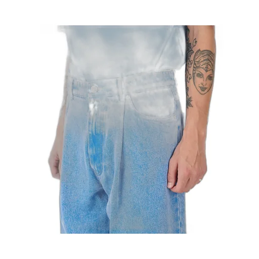 Logo Patch Pleat Jeans
