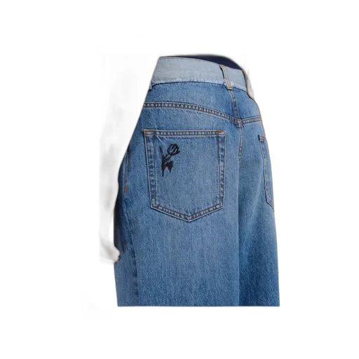 Denim Embroidered Jeans