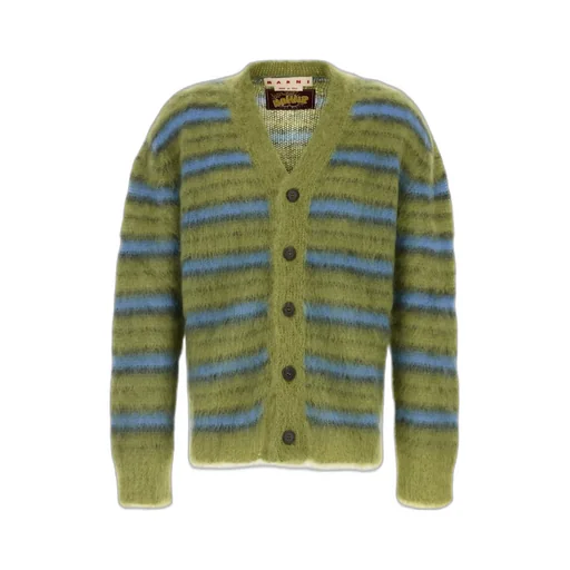 Striped Mohair Cardigan