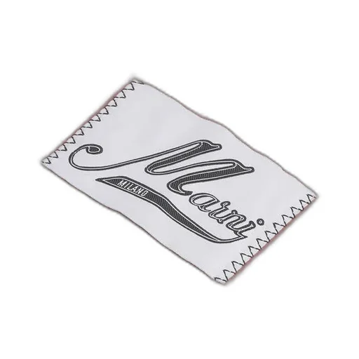 Logo Patch Checked Fringed Scarf
