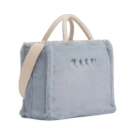 Faux Fur Basket Shopper