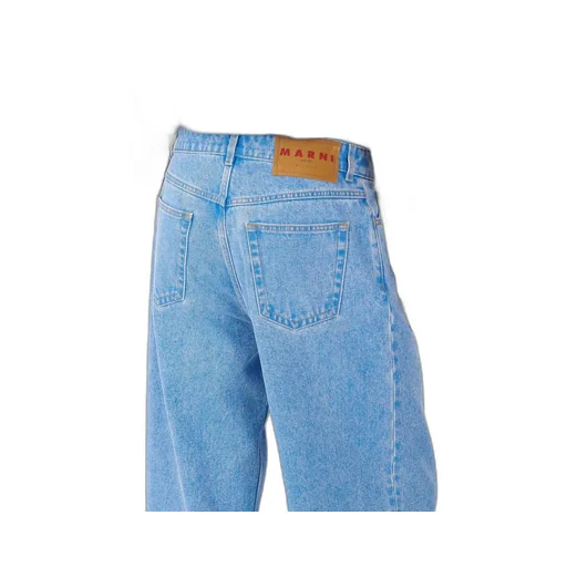 Logo Patch Pleat Jeans
