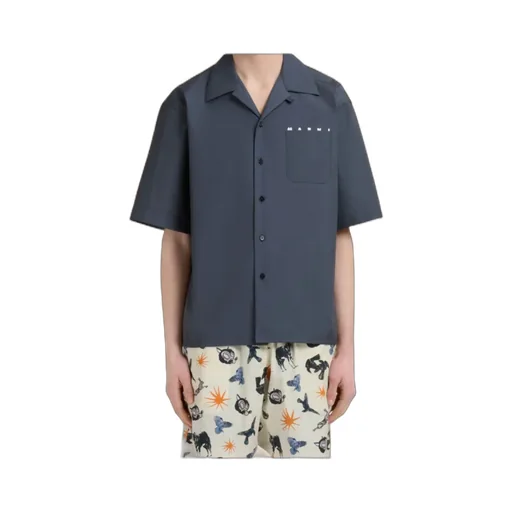 Organic Cotton Poplin Bowling Shirt