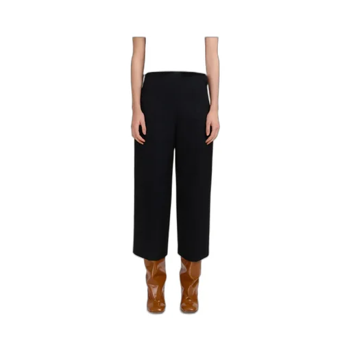 Virgin Wool High-Waisted Trousers