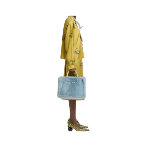 Faux Fur Basket Shopper