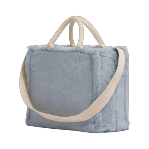 Faux Fur Basket Shopper