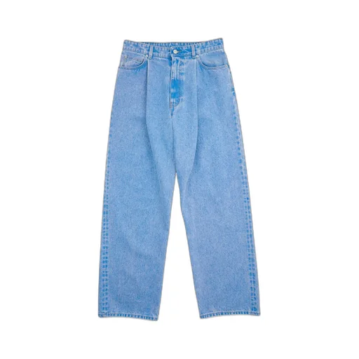 Logo Patch Pleat Jeans