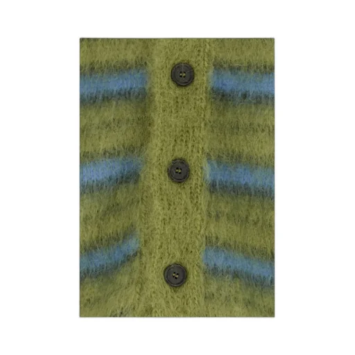 Striped Mohair Cardigan