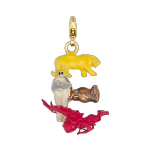 Alphabet E Charm Pendant