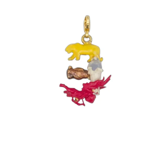 Alphabet E Charm Pendant