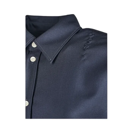 Cuvered Hem Layered Shirt