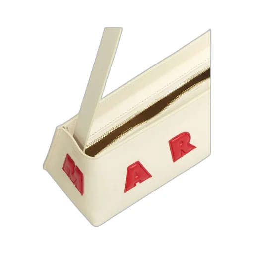 Logo Detailed Zipped Shoulder Bag