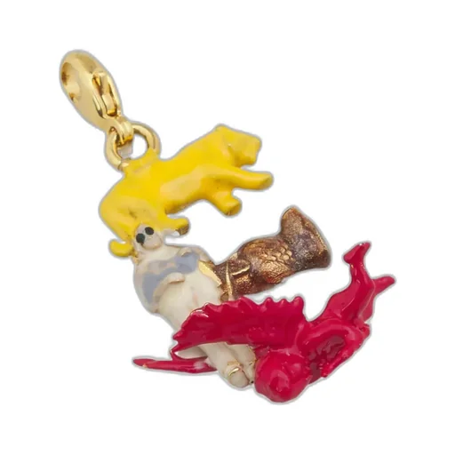 Alphabet E Charm Pendant