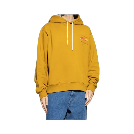 Logo-Patch Cotton Hoodie