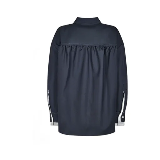 Cuvered Hem Layered Shirt