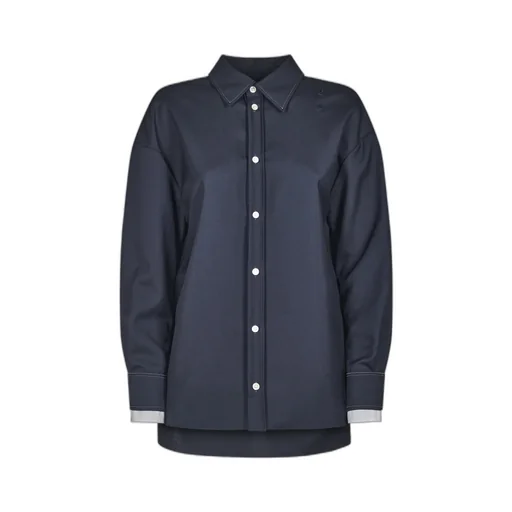Cuvered Hem Layered Shirt