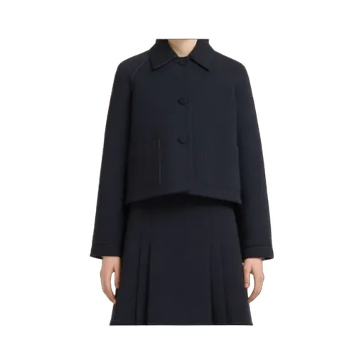 Black Jersey Jacket With Pockets