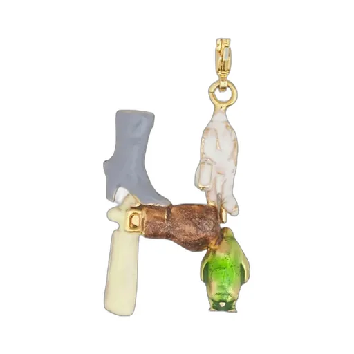 Alphabet H Charm Pendant